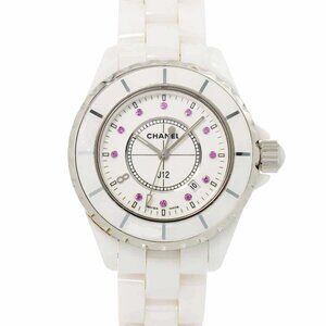 CHANEL J12 H2054 33mm Limited Ginza 11P Pink Sapphire White Dial 90260563